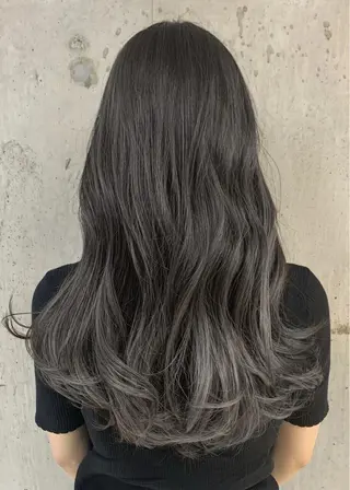 セミロング hoNua. 栄/透明感カラーのヘアスタイル