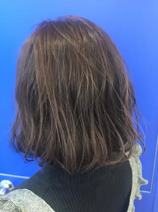 ミディアム カラー 上田 俊子のヘアスタイル