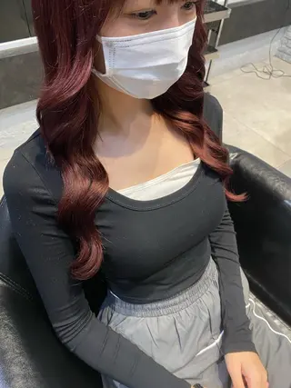 ロング カラー sayaka 池袋店/カットモデルのヘアスタイル