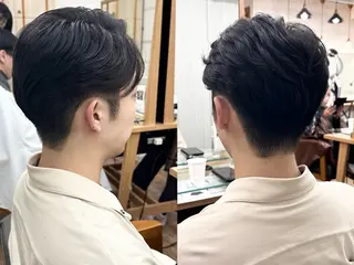 ショート パーマ メンズ 骨格レイヤーカット 🌿美髪縮毛矯正のヘアスタイル