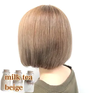 ショート カラー パーマ ヘアアレンジ メンズ キッズ ネイル マツエク・マツパ 🦋韓国レイヤー｜ 透明感グレージュ🦋のヘアスタイル