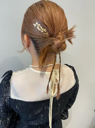 セミロング ヘアアレンジ 久保田 茜のヘアスタイル
