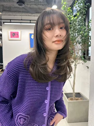 セミロング ブリーチダブルカラー 【koide】のヘアスタイル