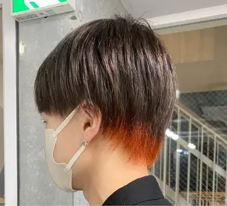 カラー メンズ 【池袋/メンズ専門】 センターパート 殿岡のヘアスタイル