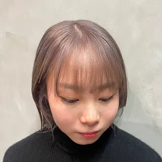カラー レイヤー/透けカラー アレンジ/篠崎渚彩のヘアスタイル