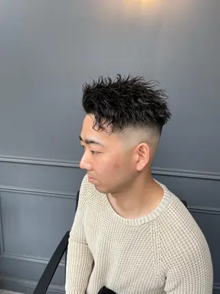 ショート パーマ メンズ 【men's Lapis横浜】海人のヘアスタイル