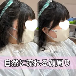 セミロング カラー 内田 志乃のヘアスタイル