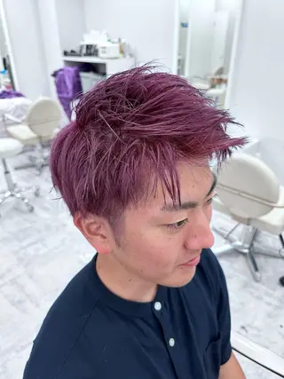 セミロング ボブ、レイヤー、 ハイトーン、古淵のヘアスタイル