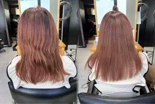 セミロング カラーモデル募集 ✨🤍モモハ🤍✨のヘアスタイル