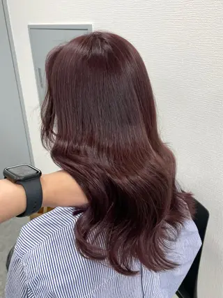 ロング カラー 🎀🫧透明感 ピンクラベンダー💟のヘアスタイル