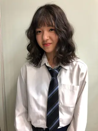 ミディアム risa/ 名古屋美容室のヘアスタイル