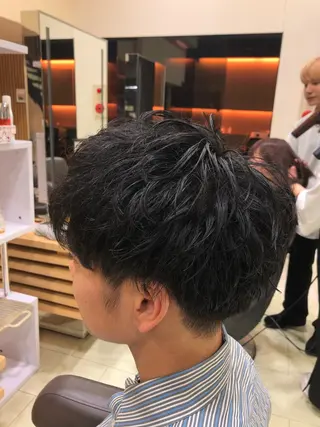 パーマ メンズ メンズ特化 古賀陸斗のヘアスタイル