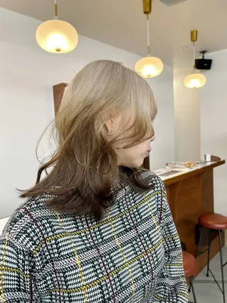 ロング カラー 大阪梅田/ イマムラミヅキのヘアスタイル