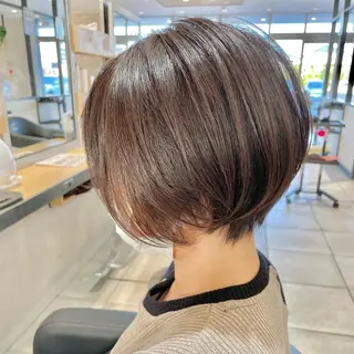 ショート カラー 渡部雄大 ショート／縮毛矯正のヘアスタイル