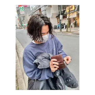 ショート パーマ メンズ ange☞ soutaのヘアスタイル