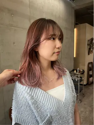 セミロング カラー SALT WATER所属・🤎𝐌𝐚𝐨⌇ お悩み解決美容師🤎のヘアスタイル