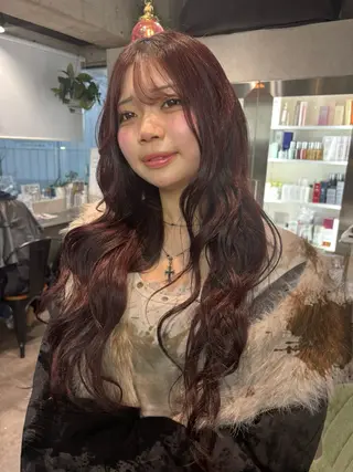 ロング カラー ヘアアレンジ iona/ハイトーン /ネイルのネイルデザイン