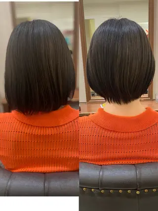 ショート 【ショート/ボブ 丸みショート】深萱のヘアスタイル