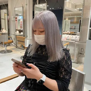 セミロング カラー 大阪韓国ヘア 🦋RINKAのヘアスタイル