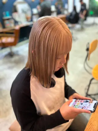 ショート カラー ヘアアレンジ ☂️カトウ ケイゴ☂️のヘアスタイル