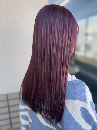 ロング カラー 沢田 瞳のヘアスタイル