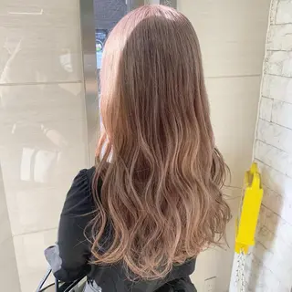 ロング カラー ヘアアレンジ 代表🎀 ふわモテ愛 され髪🩷yumiのヘアスタイル