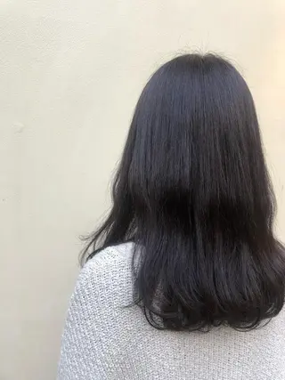 セミロング カラー ヘアアレンジ 抜け感ボブ×パーマ |kazaneのヘアスタイル
