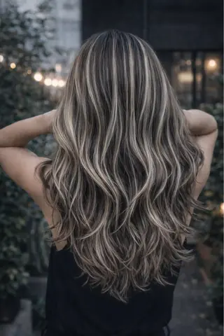 セミロング カラー LAS 代表 ナガカワ コウヘイのヘアスタイル