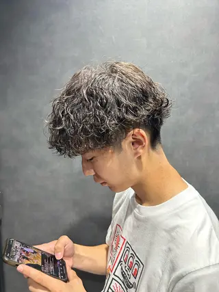パーマ メンズ 🔥フェザーパーマ 特化🔥勇斗のヘアスタイル