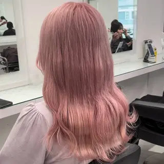 ロング カラー ヘアアレンジ ハイトーン艶カラー 🤍ゆうひのヘアスタイル