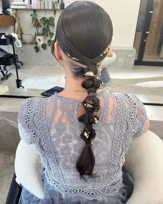 ヘアアレンジ 初めてのショート お任せください✂️のヘアスタイル