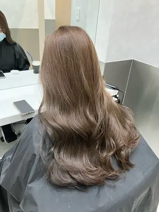 カラー 💖ブリーチなし透明 感💖ASAHIのヘアスタイル