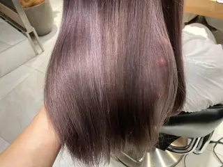 ロング カラー ヘアアレンジ オリーブ透明感カラー 表参道/MIKUのヘアスタイル