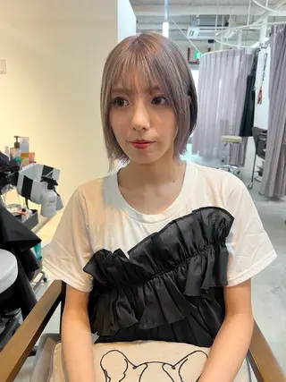 ショート カラー 林 将大のヘアスタイル