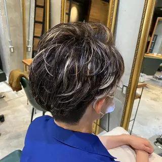 ショート glowm店長 加藤翔太のヘアスタイル