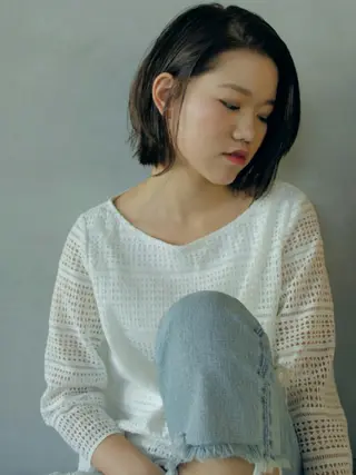 ショート ミディアム カラー 青木 みなのヘアスタイル