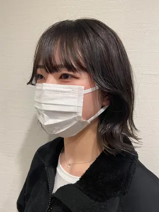 ミディアム 縮毛矯正　入澤 裕也のヘアスタイル
