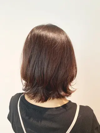 ショート ヘアアレンジ 髪と心を整える美容師 透明感カラー/ボブのヘアスタイル