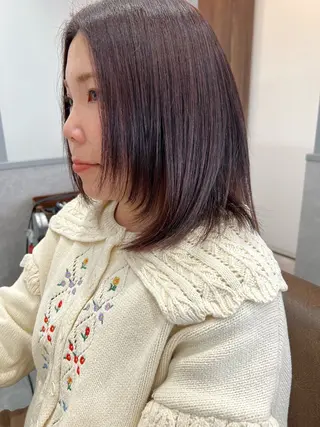 ミディアム 美髪矯正/髪質改善 🌼 原田 愛弓のヘアスタイル