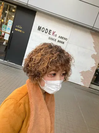 ミディアム パーマ SHAFT Ieiriのヘアスタイル