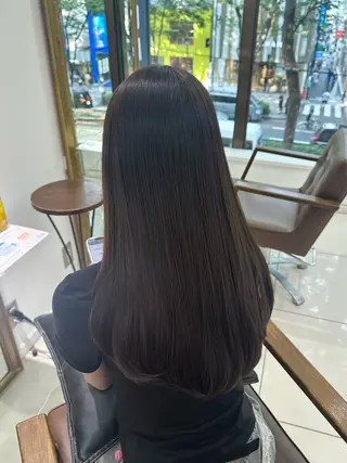 ロング カラー 髪質改善艶カラー🩶 Nanako ⟡.·のヘアスタイル