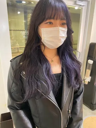 ロング カラー 竹内 柚子のヘアスタイル