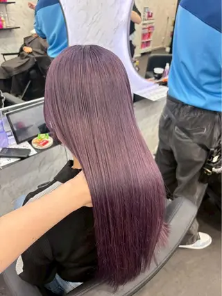 カラー ⋆✦ Leon カット¥1100のヘアスタイル