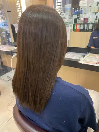 ミディアム カラー ゆめ ベージュカラーのヘアスタイル