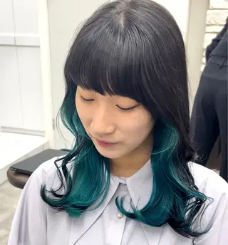 カラー 天王寺韓国ヘア 小山歓実のヘアスタイル