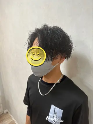 パーマ メンズ TELA HAIR 副代表RIKUのヘアスタイル