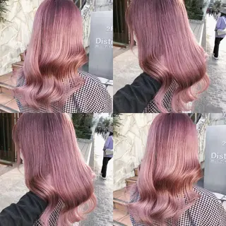 ロング カラー ヘアアレンジ メンズ キッズ 💟Chloe原宿店 🩶ハイトーンのヘアスタイル