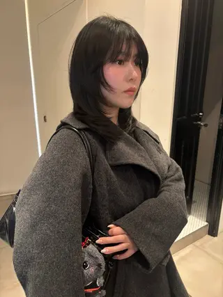 ミディアム riria/ボブ /透明感カラー🎀のヘアスタイル