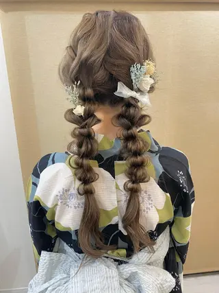 セミロング カラー ヘアアレンジ マツエク・マツパ アイブロウ 透明感カラー🫧ヘア セット🫧松本菜月の眉毛・アイブロウイメージ