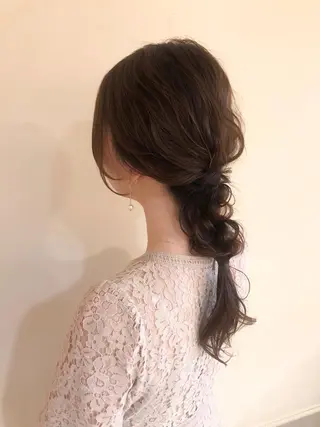 セミロング ヘアアレンジ マンツーマン半個室 tamuraのヘアスタイル